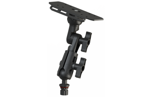 Borika - Montageplaat met vertelbare steun en bal scharnier voor schermen 9" tot 12"