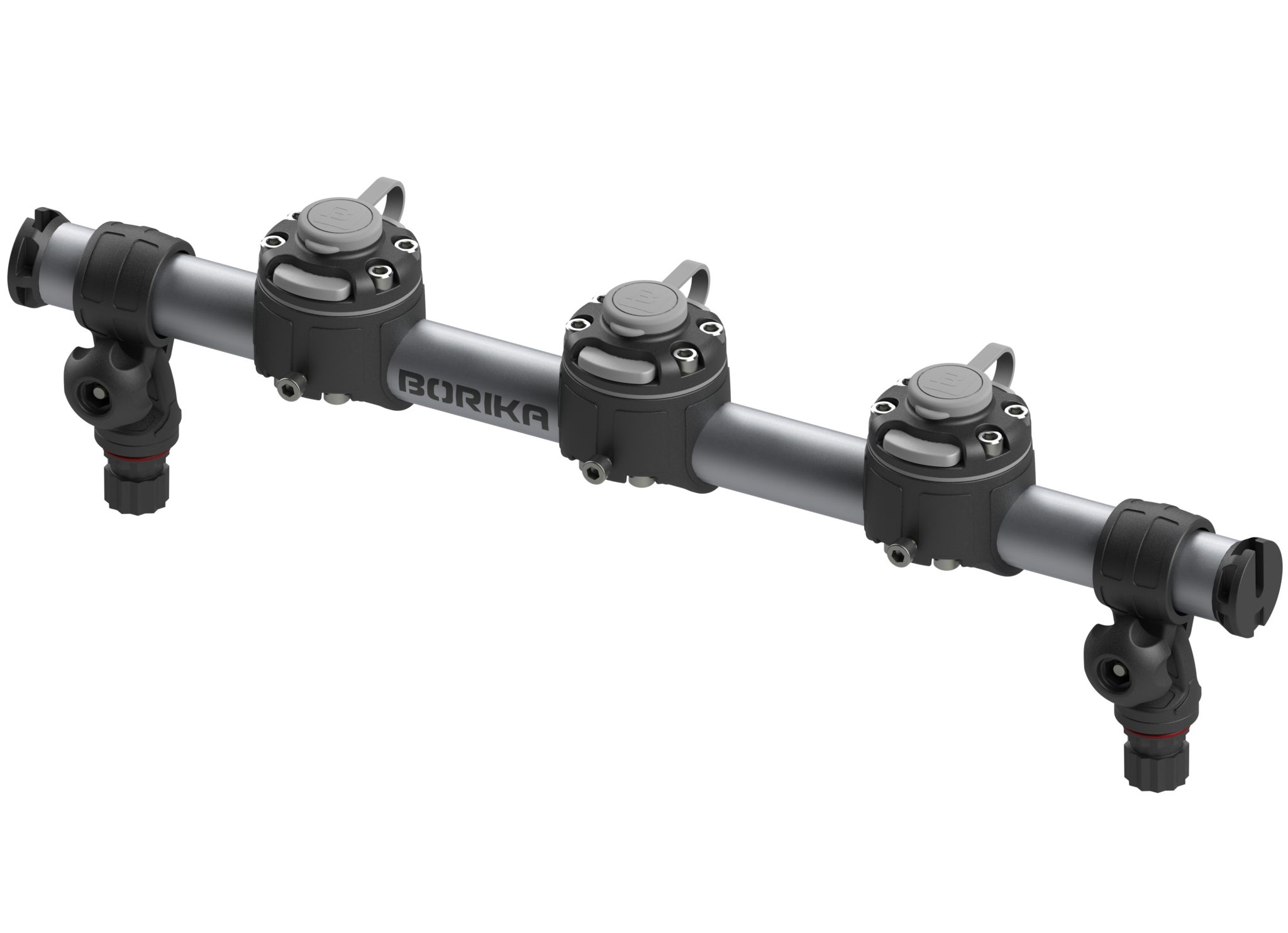 Borika - Ronde rail met 3 montage voeten 500mm