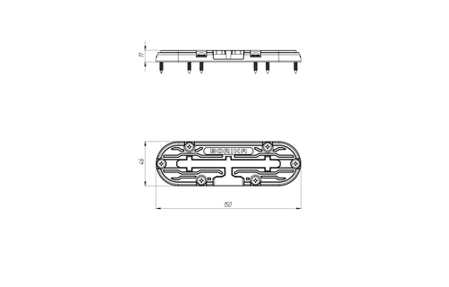 Borika - Track voor t-bolt montage 150mm