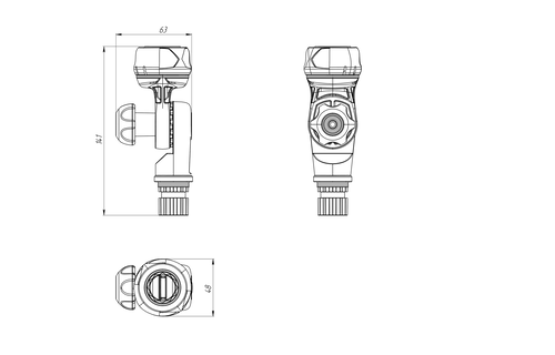 Borika - Verlengstuk met swivel