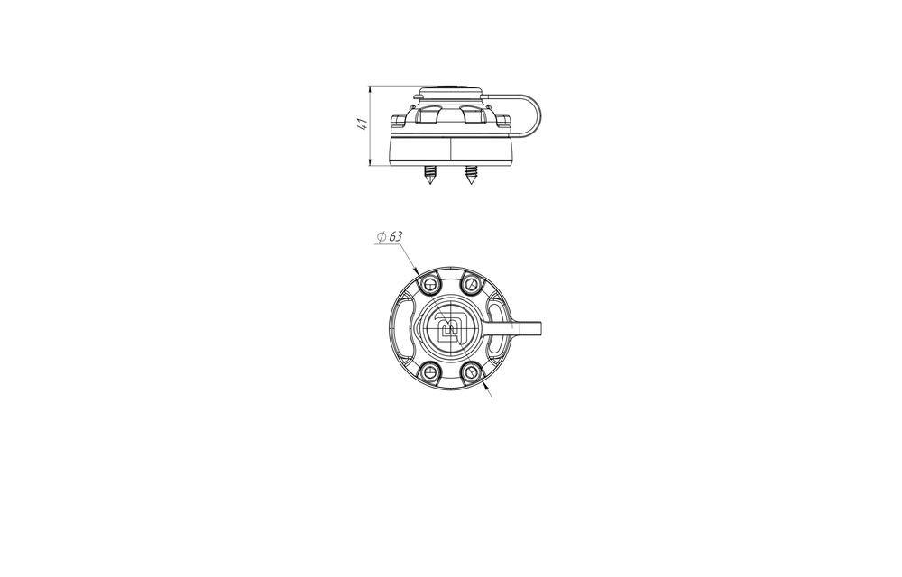Borika - Montage voet opschroefbaar