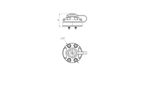 Borika - Montage voet opschroefbaar