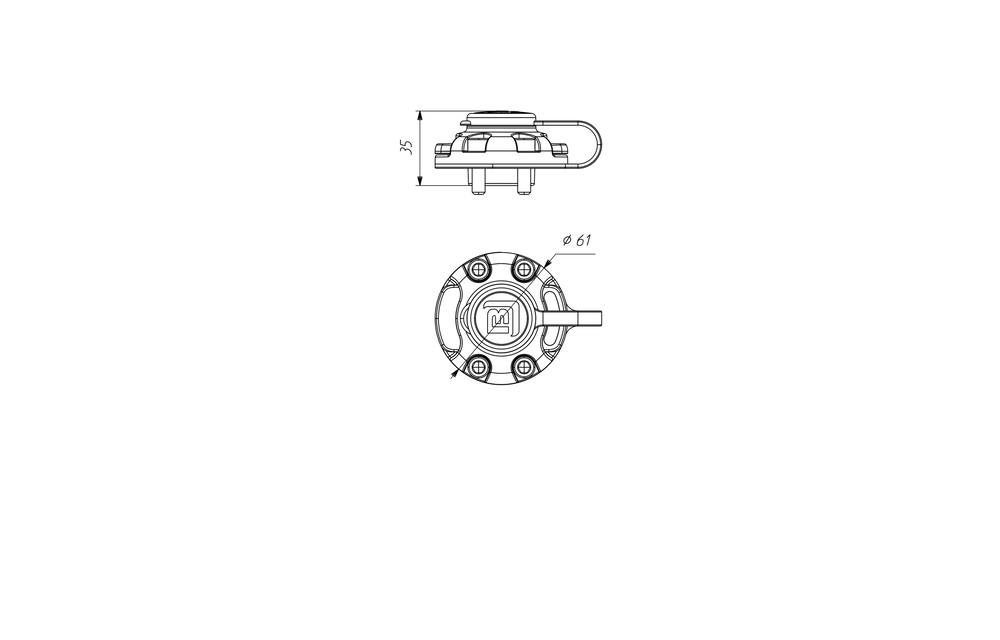 Borika - Montage voet M6