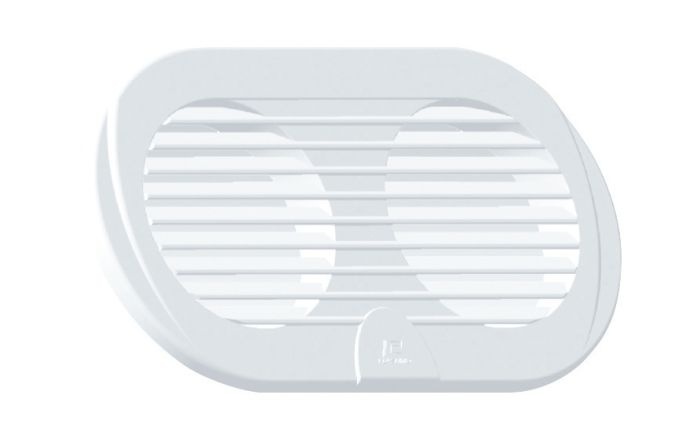 Ventilatierooster dubbel wit