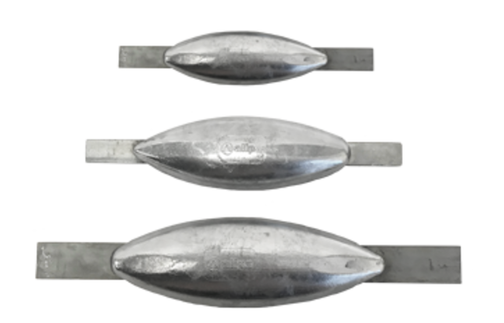 Allpa - Zinken lasstrip-anode, 340x231x76x30mm (2,42kg)