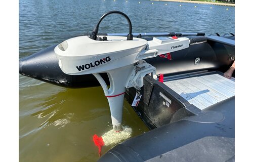 Wolong Elektrische buitenboord motor - Flowstar 1.0 kortstaart met knuppel/accu