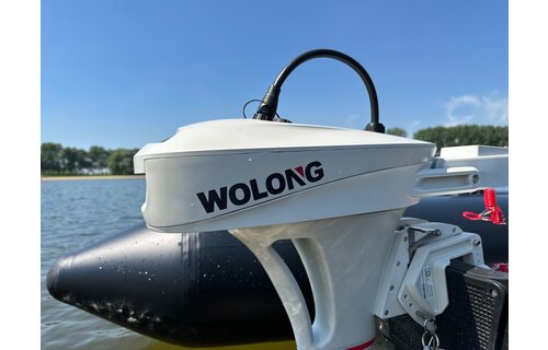 Wolong Elektrische buitenboord motor - Flowstar 1.0 kortstaart met knuppel/accu