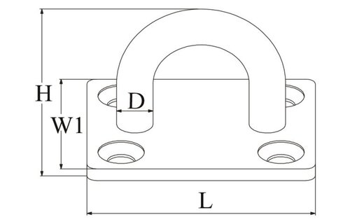 Talamex dekoog vierkant - 5 stuks