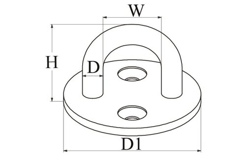 Dekoog rond - 5 stuks