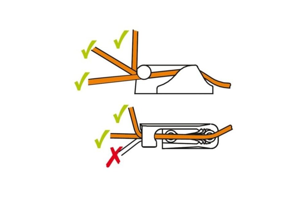 Clamcleat Cleat met open zij-ingang model CL217MK2/AN SB aluminium 3-6mm