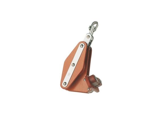 HYE Schootblok 2 schijfs met wartelende beugel hondsvot en schootklem