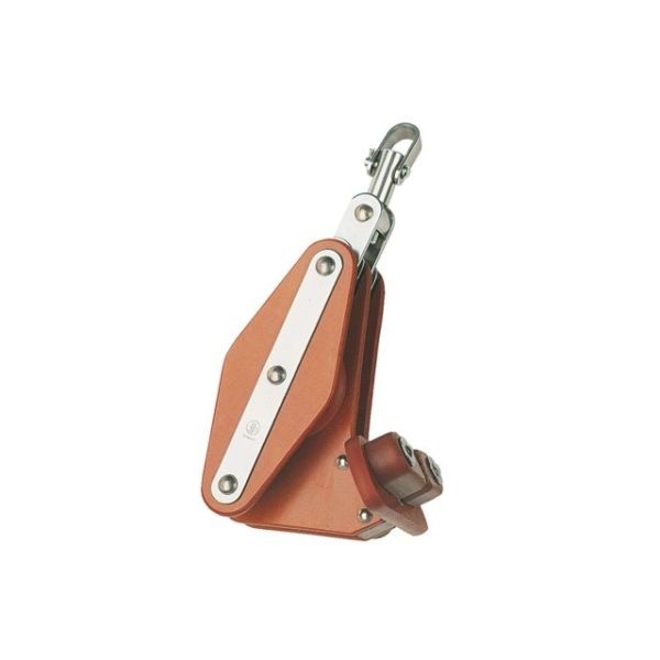 HYE Schootblok 2 schijfs met wartelende beugel hondsvot en schootklem