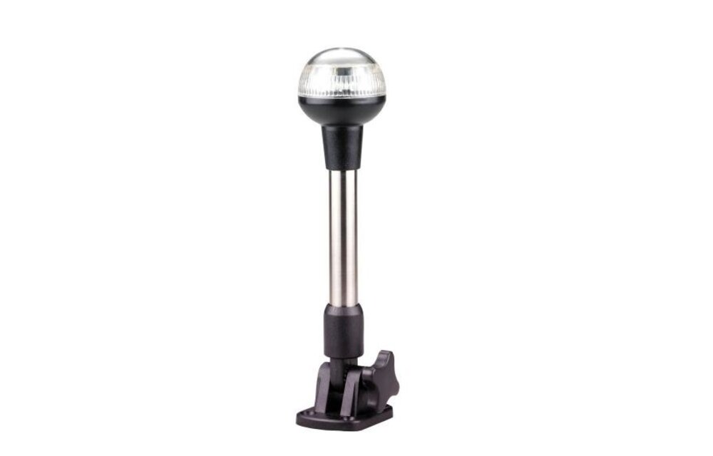 Allpa LED Rondschijnend toplicht 12V 360º LED 12x 5Ø zwart kunststof huis met heldere lens