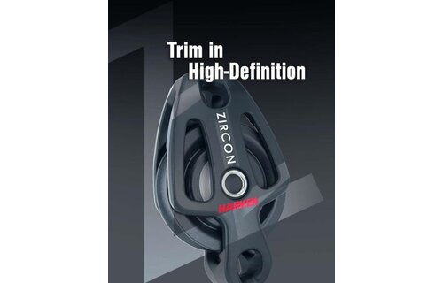 Harken 40mm Zircon 2-schijfsblok met hondsvot