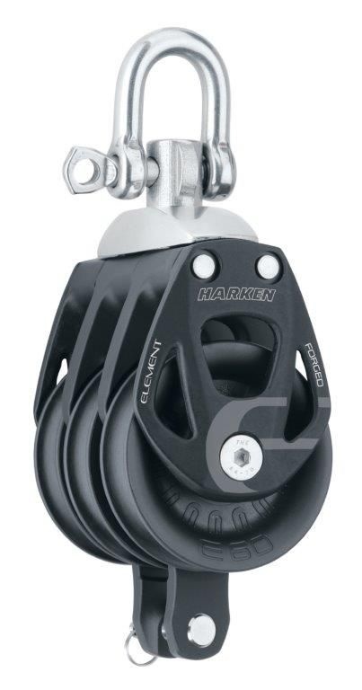 Harken Element 3-schijfsblok met hondsvot