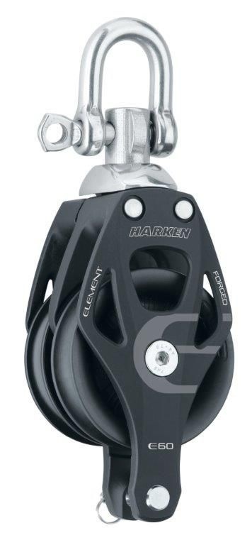 Harken Element 2-schijfsblok met hondsvot
