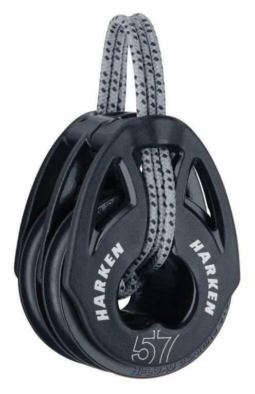 Harken Soft-attach Ø57 mm T2 2-schijfsblok