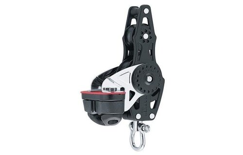Harken Carbo vlooiblok met hondsvot en klem - 40 mm