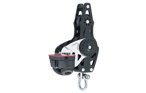 Harken Carbo vlooiblok met hondsvot en klem - 57 mm