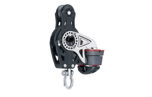 Harken Carbo Vioolblok met ratel en klem - 57 mm