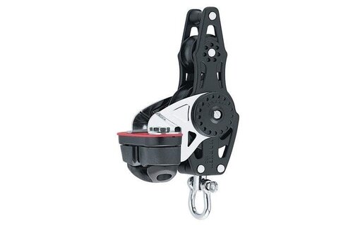 Harken Carbo Vioolblok met hondsvot en klem - 75 mm