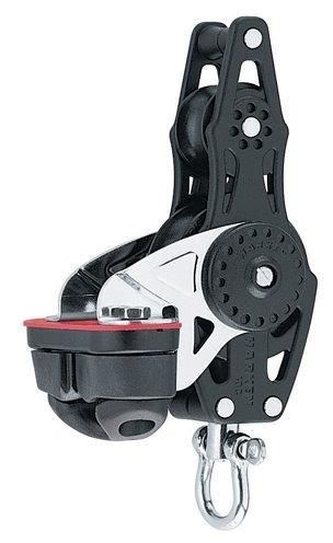 Harken Carbo Vioolblok met hondsvot en klem - 75 mm