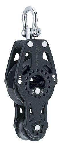 Harken Carbo Vioolblok met ratel - 75 mm