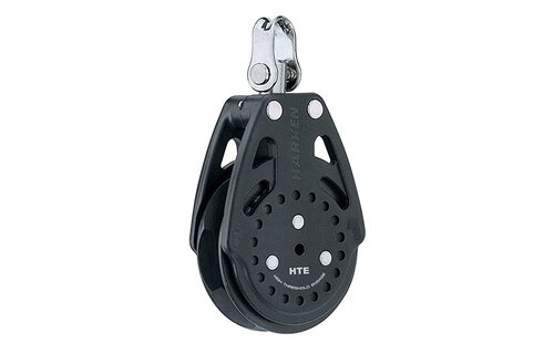 Harken Carbo Ratchamatic 1-schijfsblok standaard grip HTE 57mm