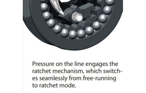 Harken Carbo Ratchamatic 1-schijfsblok standaard grip HTE 57mm
