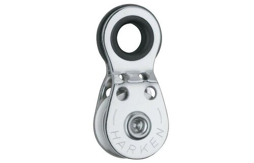 Harken 1-schijfsblok met draadoog met bronzen schijf 16 mm