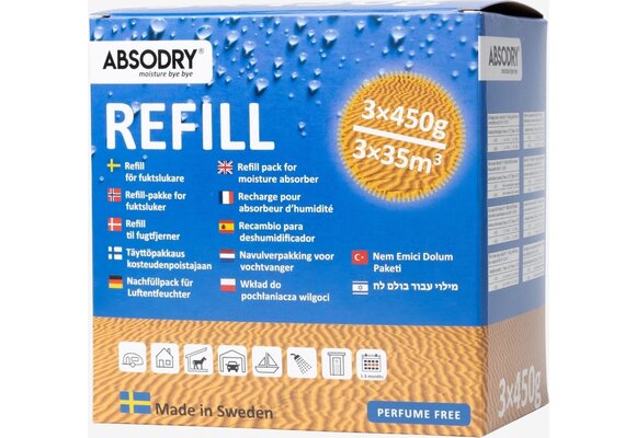 Navulling 3 x 450gr parfum vrij