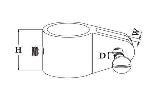 Talamex Buiskapbeslag RVS middenstuk