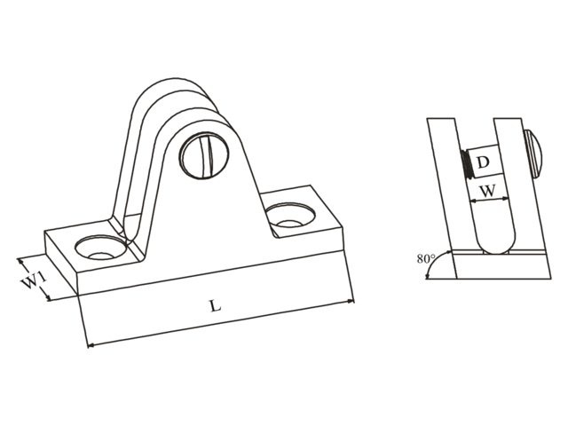 Talamex Buiskapbeslag RVS dekplaat 80° met schroef