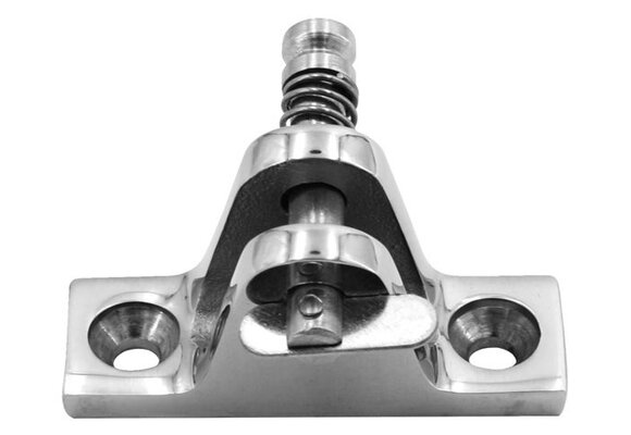 Talamex Buiskapbeslag RVS dekplaat 90° met dropnose pin