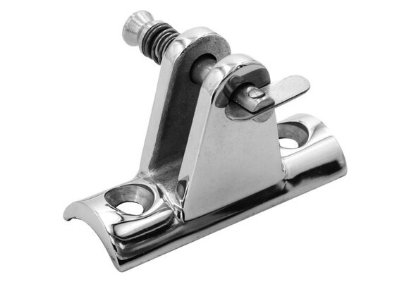 Talamex Buiskapbeslag RVS dekplaat hol 90° met dropnose pin