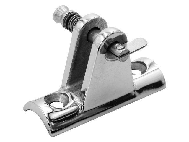 Talamex Buiskapbeslag RVS dekplaat hol 90° met dropnose pin