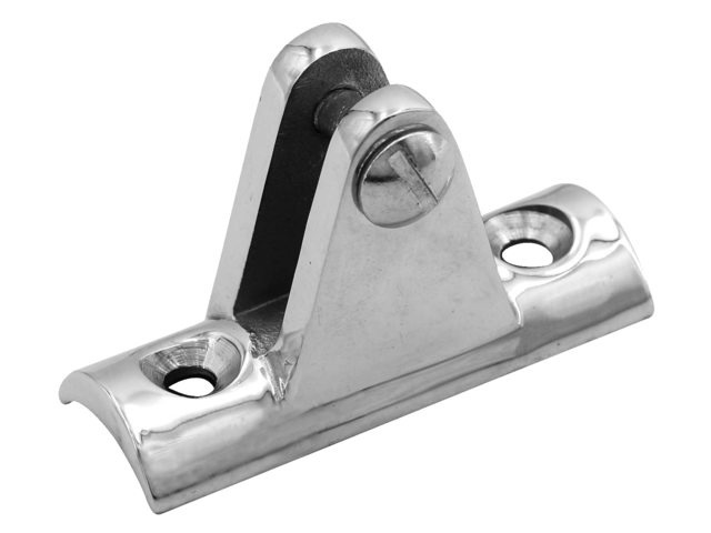 Talamex Buiskapbeslag RVS dekplaat hol 90° met schroef