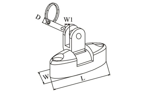 Talamex Buiskapbeslag RVS dekscharnier met fast pin
