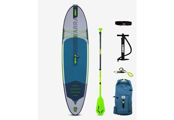 Jobe Yarra 10.6 Opblaasbaar SUP Board Pakket Staal | Blauw