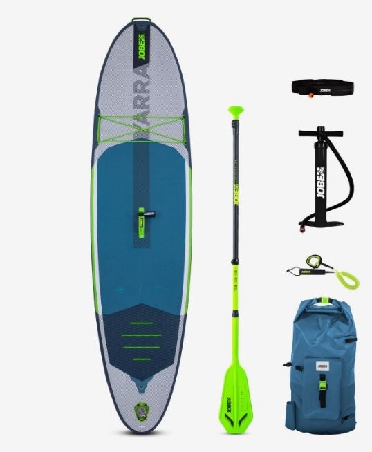 Jobe Yarra 10.6 Opblaasbaar SUP Board Pakket Staal | Blauw
