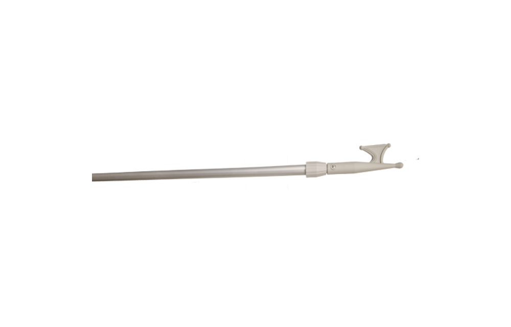 Allpa Aluminium bootshaak met extra zware telescopische steel en kunststof haak