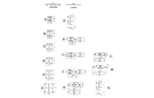 RVS handgepolijste scharnieren