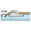 Clamcleat cleat met geleide-oog voor CL702AN Boom aluminium 3-6mm