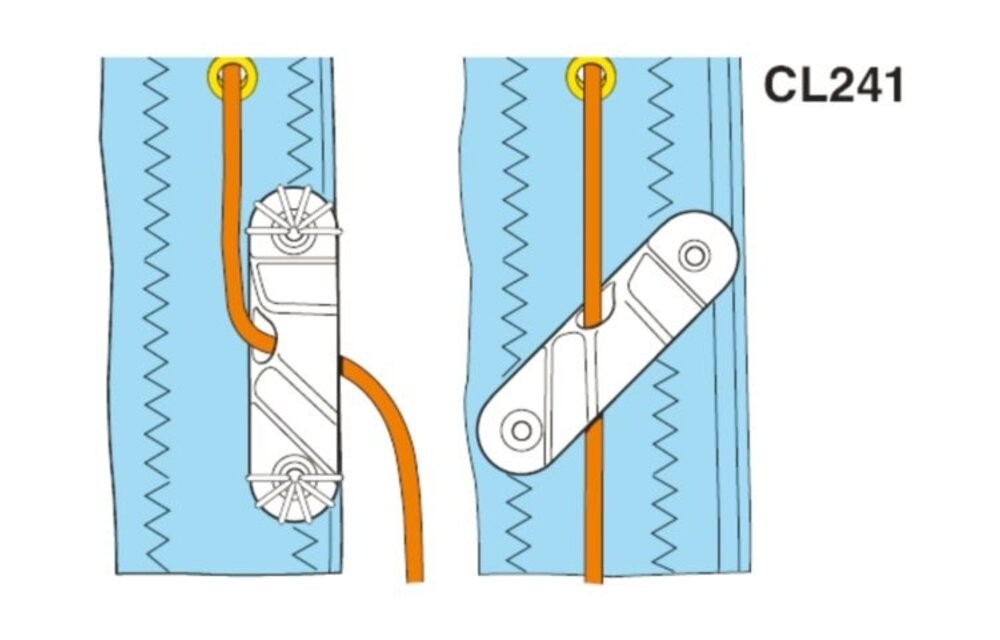 Clamcleat cleat CL273 Racing sail line (sb) aluminium 3-6mm