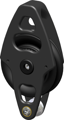 Antal Aluminium block serie OPF-60, kogelgelagerd, simple web block + becket (hondsvot)