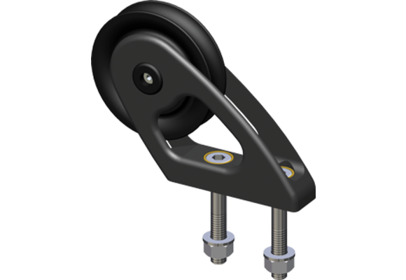 Antal Aluminium block serie OPF-70, kogelgelagerd, vertical fix block