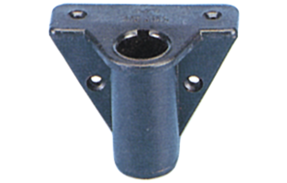 Roeidolpot zwart kunststof zijmontage