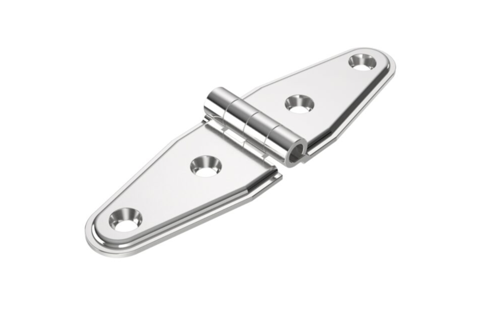 Roca staartscharnier vlak RVS 106 x 30 mm 441134