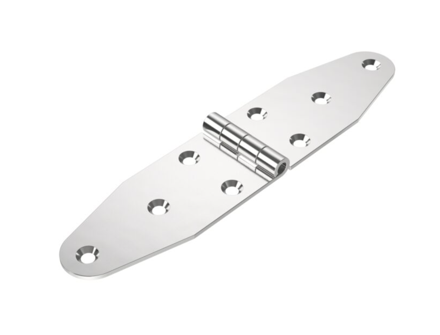 Roca staartscharnier vlak RVS 90 x 40 mm  441624