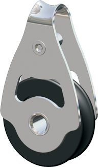 Antal RVS 316 mini block serie 34x6, kogelgelagerd, single U-head block